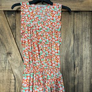 Floral Sleeveless Romper